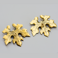 Maxi Aretes Dorados Hoja